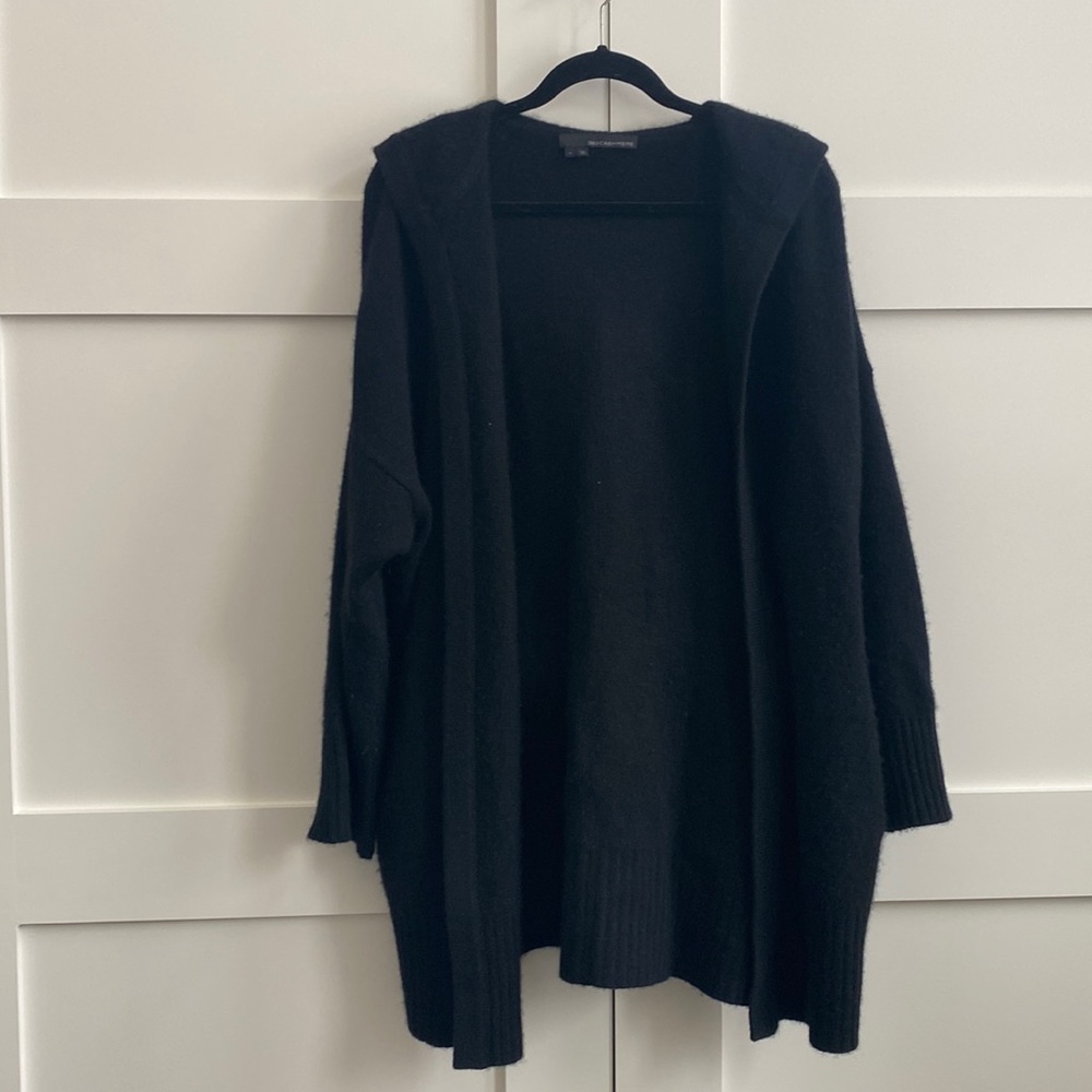 360 Cashmere hooded cardigan or overcoat sweater